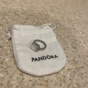 Pandora mother of pearl ring. Size 8